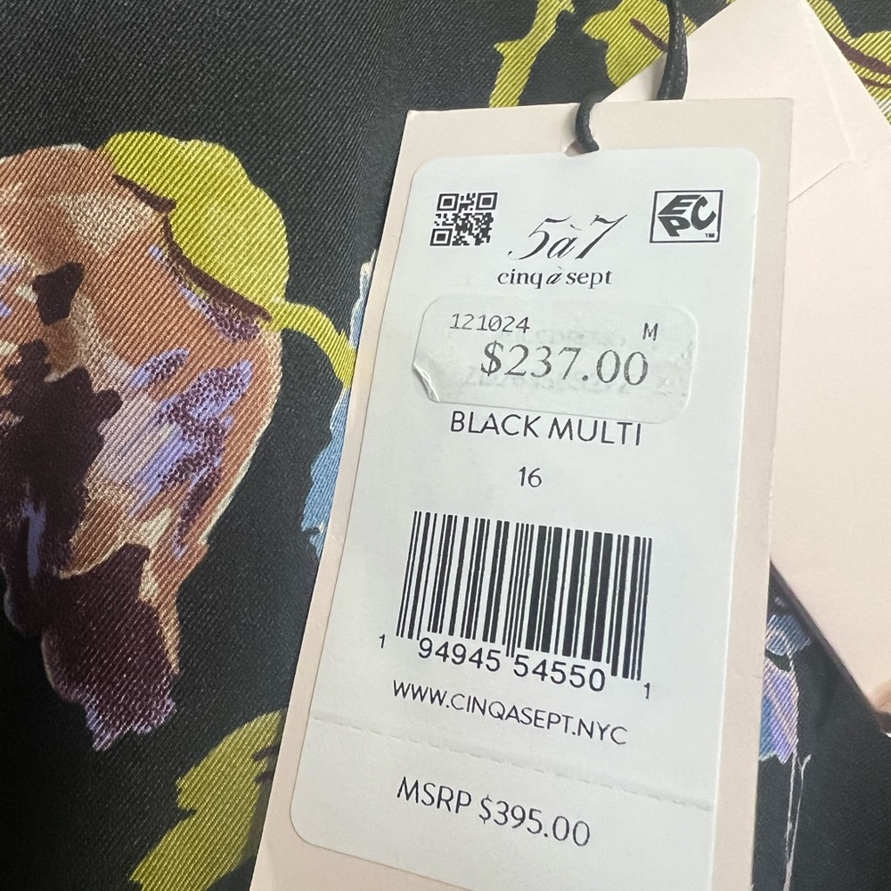 NWT | Cinq à Sept Alice Floral Twill Minidress | SZ 16 - Picture 5 of 5
